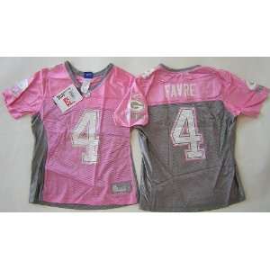  Reebok Green Bay Packers Brett Favre Ladies Pink Fashion 