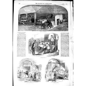  1850 SMITHFIELD CLUB EXHIBITION IMPLEMENTS PIG OX PRINT 