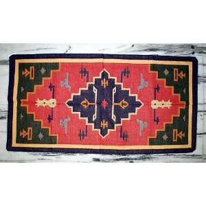   Handmade Contemporary Cotton Yoga Mat Carpet Rug Size 52 X 27 Inches