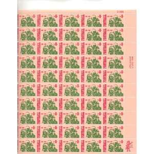 Football Player and Coach Full Sheet of 50 X 6 Cent Us Postage Stamps 