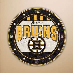  Boston Bruins 12 in Glass Wall Clock
