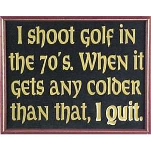  Painted Hardwood Golf Humor Signs (FrameFramed) Sports 