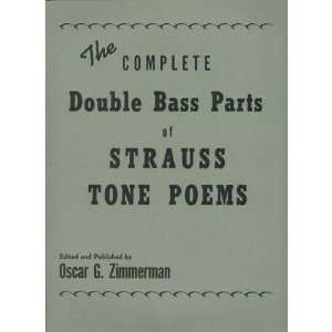  , Oscar   Strauss Tone Poems, For Double Bass. Musical Instruments