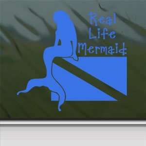  Real Life Mermaid Blue Decal Scuba Diver Dive Flag Blue 