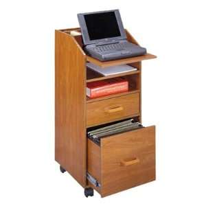  Mobile Organization Lap Top Cart in Cherry by Venture 