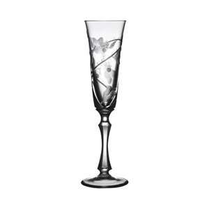  Varga Crystal Rain Forest Champagne Glass Kitchen 