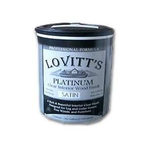 Lovitts Platinum Clear Satin Interior Finish   1 Gallon Pail  