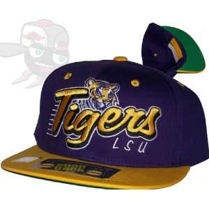  LSU Tigers Two Tone Top of the World Snapback Hat Cap 