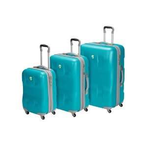  Eco Case 3 Piece Luggage Set   Turquoise