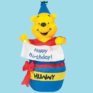  4Ft.   Disney Winnie the Pooh Happy Birthday Cake   Gemmy 