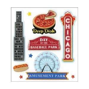   Company Dimensional Stickers Chicago; 6 Items/Order