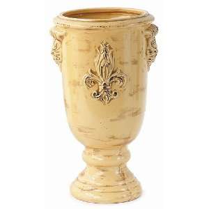  17 Tuscan Style Distressed Finish Tall Standing Urn With 
