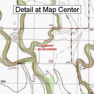 USGS Topographic Quadrangle Map   Sedgwick, Kansas (Folded/Waterproof)