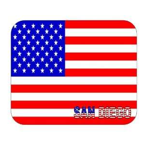  US Flag   San Diego, California (CA) Mouse Pad 