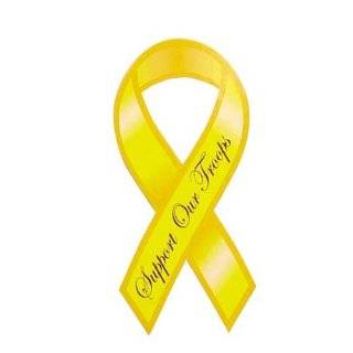  Yellow Ribbon Support Our Troops Plastisol Key Chain 