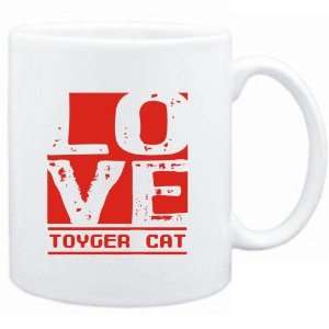  Mug White  LOVE Toyger  Cats