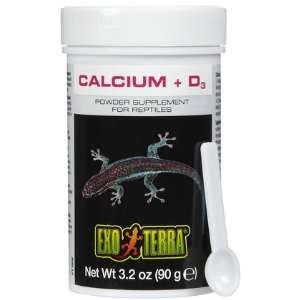 Exo Terra Reptile Calcium + Vit D3   3.2 oz (Quantity of 6)