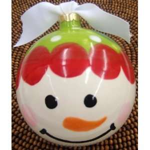 Baby Green Snowface Personalized Ornament