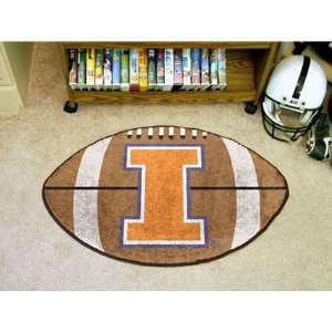   Fighting Illini NCAA Football Floor Mat (22x35) 