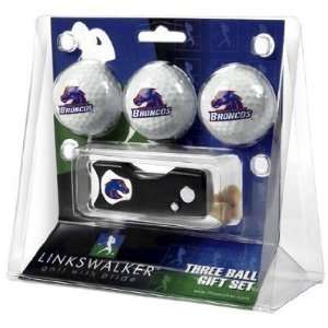  Boise State Broncos 3 Golf Ball Gift Pack w/ Spring Action 