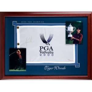  Tiger Woods Autographed 2000 PGA Championship Flag 