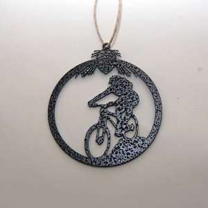  Downhill Mountain Biker Ornament