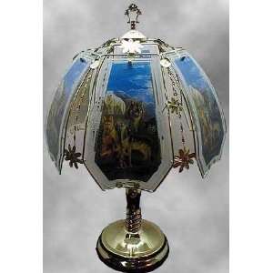 Wolf Pack Touch Lamp ET WO4 Select Base Finish Antique Brass