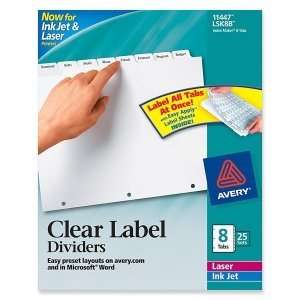  Avery Index Maker Clear Label Divider AVE11428 Office 