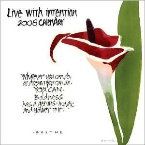  Live with Intention 2008 Mini Wall Calendar Office 