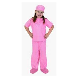  PERSONALIZED Jr Doctor Scrubs   Pink Child Costume Size 4 
