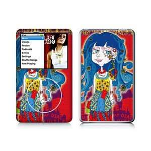  Instyles Girl Blue Hair Ipod Classic Dual Colored Skin 