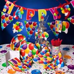  Party Pack   Balloon Bash   Kit for 8   Invitations, Decorations 