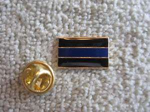   Blue Line Police Lapel Pin Tie Tac Enamel Thin Blue Line Cops  