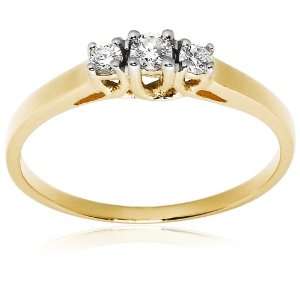   Stone Diamond Ring (1/6 cttw, H Color, SI2 Clarity), Size 6 Jewelry