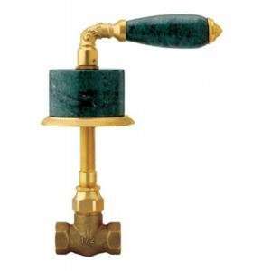   Valencia 1/2 Inch Volume Control, Trim Only Green Marble Lever Handles
