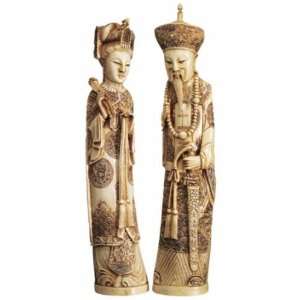 Emperor and Empress Sculptural Set 