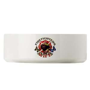  Large Dog Cat Food Water Bowl Firefighters Fire Fighters 