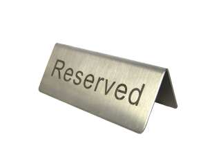 pcs Stainless Steel Reserved Sign Table  