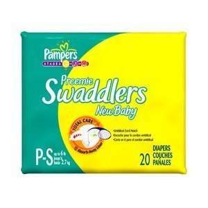   Swaddlers Preemie New Baby Diapers 20 ea