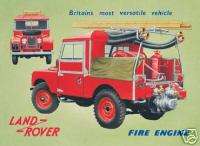 Land Rover Fire Engine Steel Wall Sign (fd ls)  