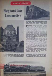1950 NY Centrals Mohawk ELEPHANT EAR Steam Locomotive  