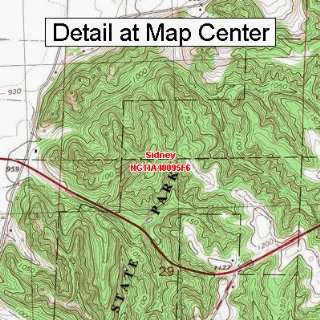   Quadrangle Map   Sidney, Iowa (Folded/Waterproof)