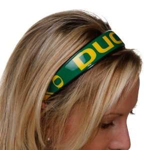 Oregon Ducks Ladies Green Large Domed Headband  Sports 