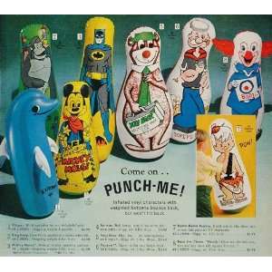   Mouse Flipper Batman Punching Toy   Original Print Ad