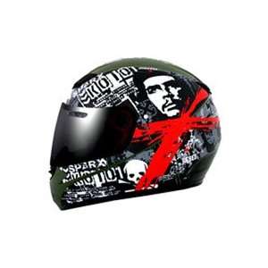 Closeout   SparX S 07 Rebel Green   Graphic Special Edition Helmet X 