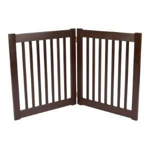  Two 27 Panel Free Standing EZ Pet Gate in Mahogany Pet 