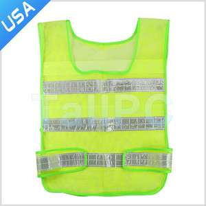 New Green High Visibility Safety Vest Reflective  