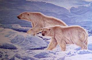 World Wildlife Fund artist Richard Stanley Polar Bears  