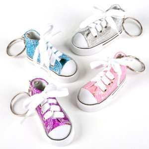  3 Glitter Sneakers Keychain Case Pack 36 Arts, Crafts 