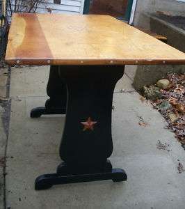 Star Studded.Custom Rustic Cowboy/Western Dining TableFolk Art 